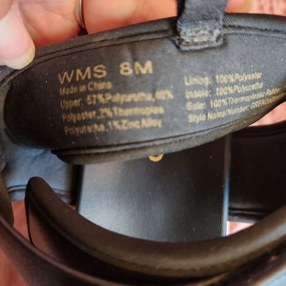 Aldo Zarella Black And White Thick Sole Round Toe Sandal Women's Size  8M - Picture 9 of 10